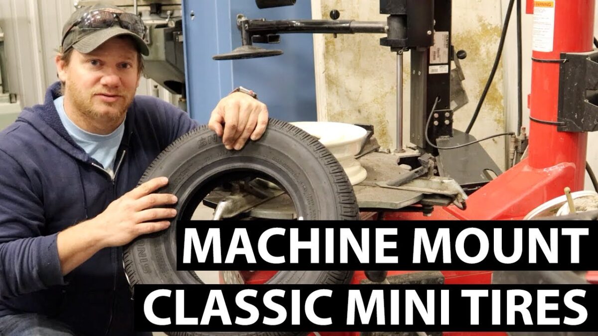 Machine Mounting Tires for Classic Mini
