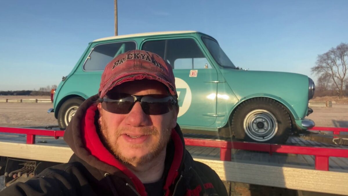 Racing Vintage Mini on Frozen Lake Ice (SCCLAC)