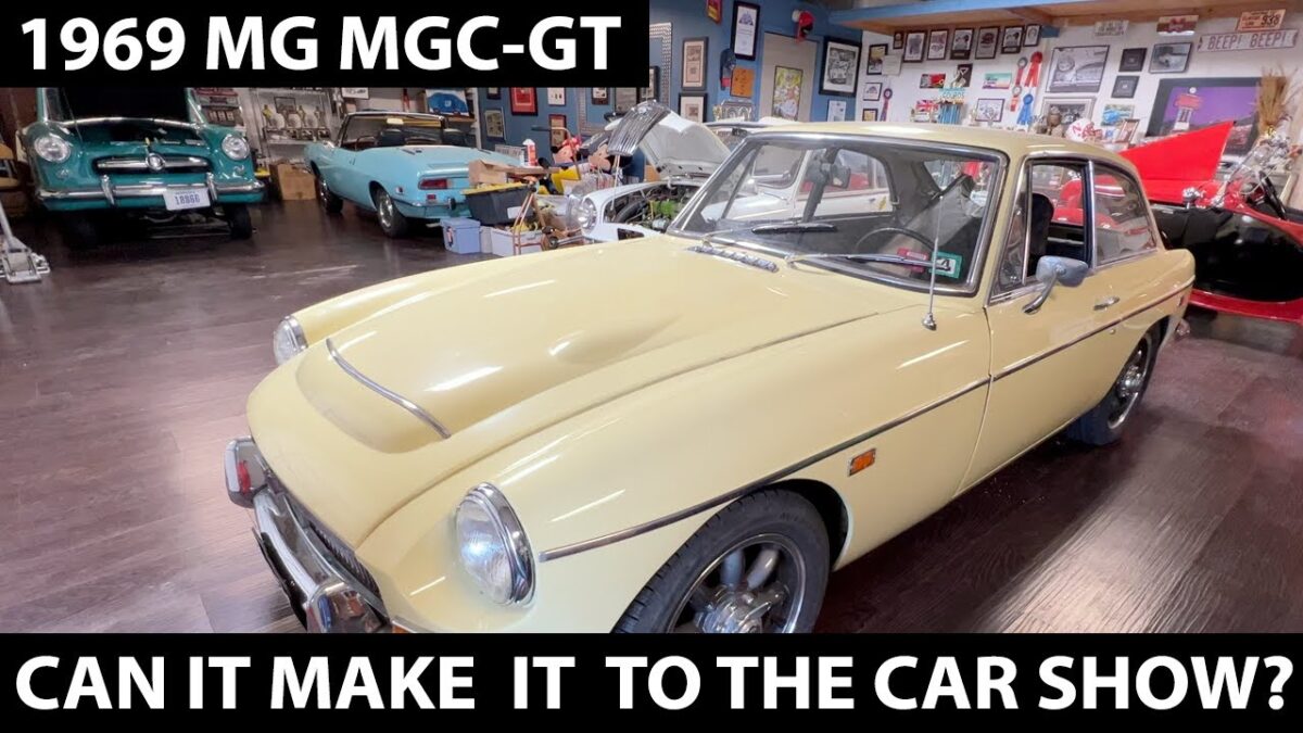 Limping the MGC to the Flatwater British Car Show