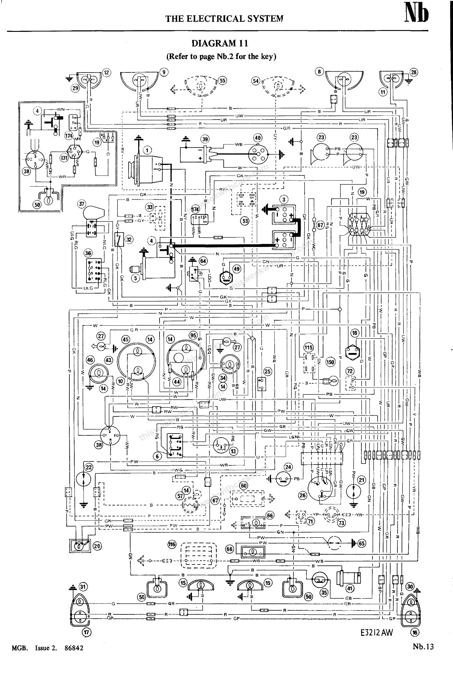 MGB Wiring Diagram 11