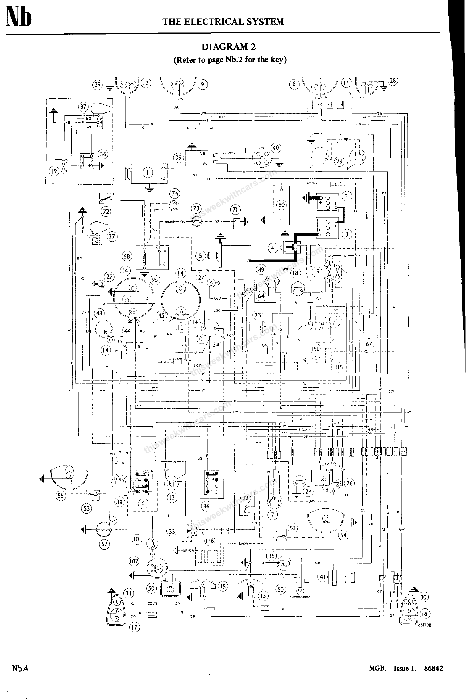 MGB Wiring Diagram 2