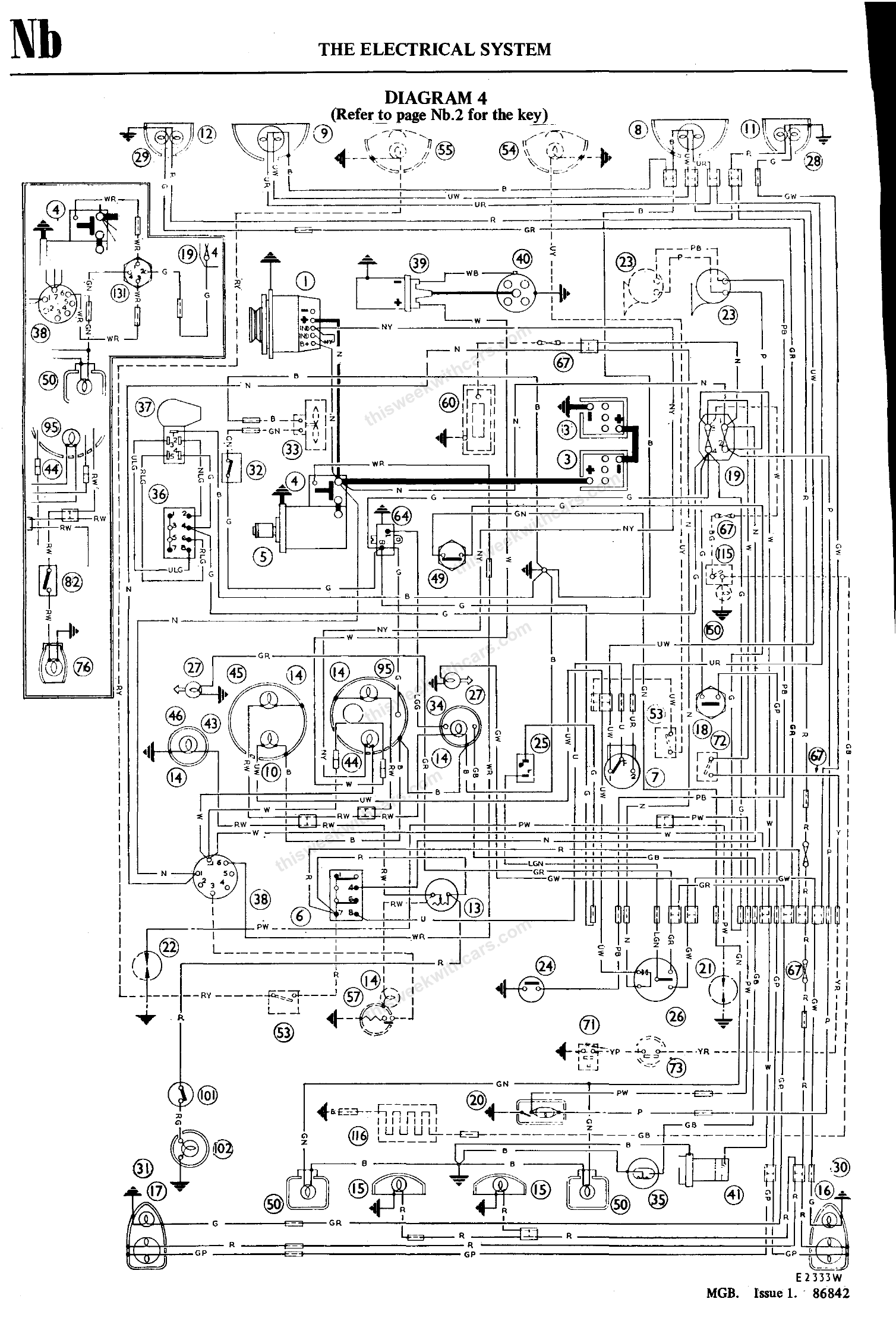 MGB Wiring Diagram 4